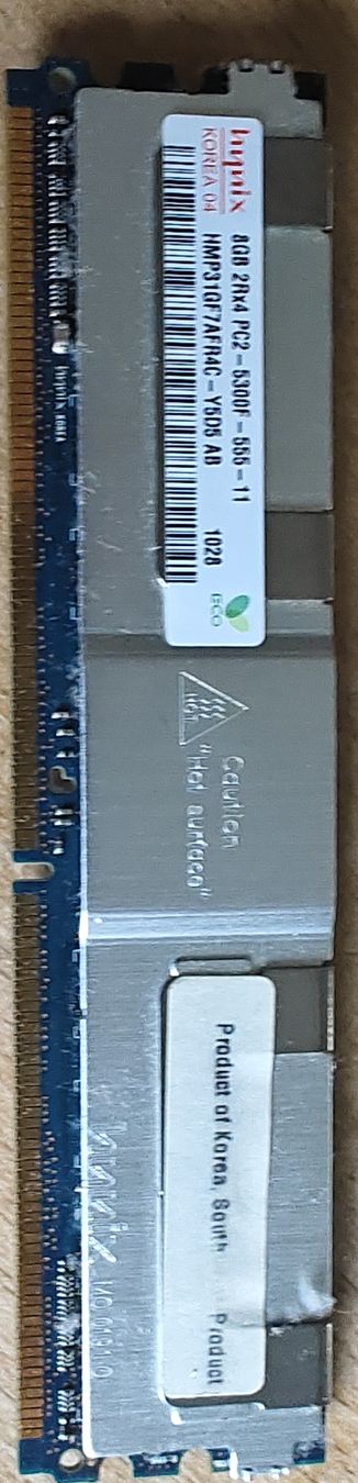 Server: 8GB RAM PC2-5300F DDR2 ECC – Difettoso da Jona venduto da Kapuzinermoench