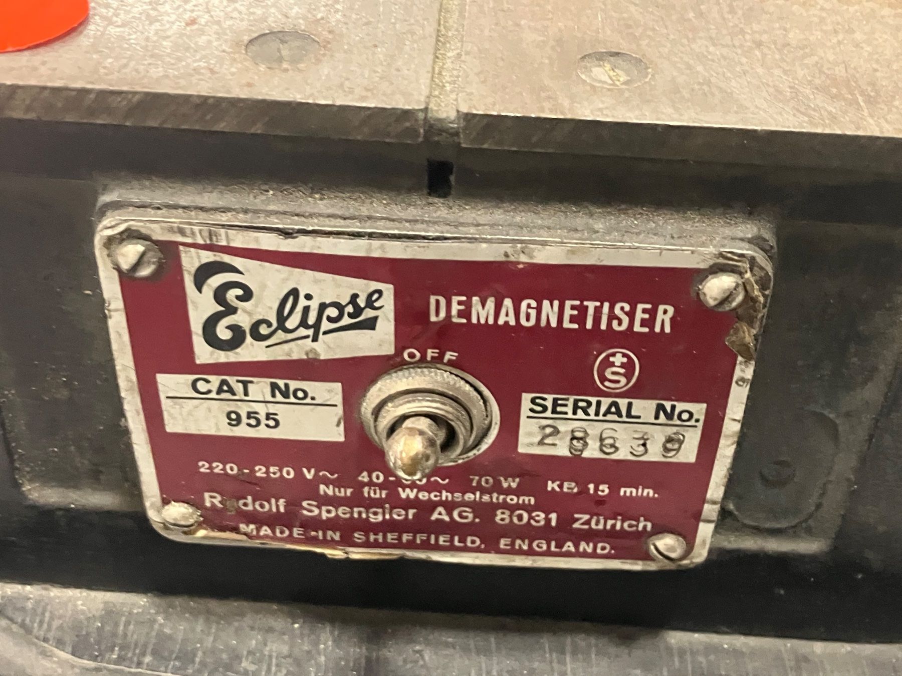 Tutti gli attrezzi: Entmagnetisier Gerät Demagnetisierer Eclipse – Usato da Erlenbach im Simmental! venduto da Simmentaler-Perlen 6