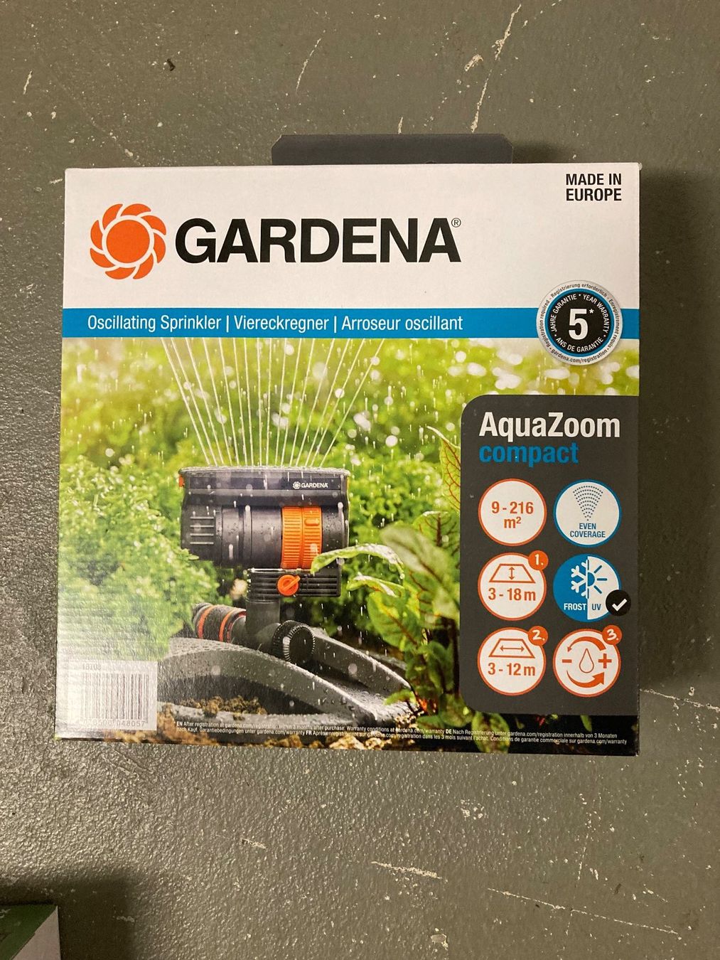 Gardena Tutti gli attrezzi: Gardena Arroseur AquaZoom compact – Nuovo e nell'imballaggio originale da Hombrechtikon venduto da Steph.