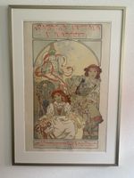 Jugendstil Plakat, von Alphons Mucha 80 x 115 cm