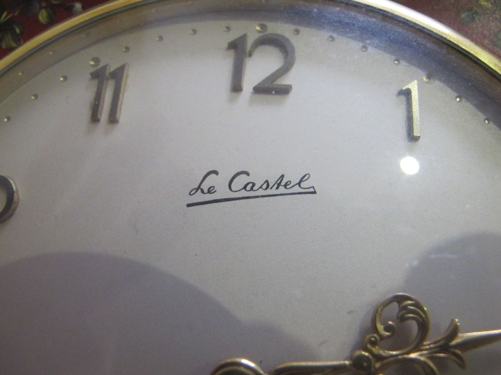 Le Castel Offiziers Tischuhr Selten Läuft Schön Und Schlägt (Gebraucht