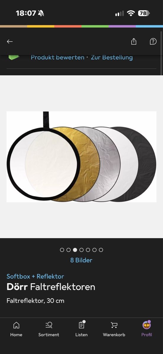 Sonstiges Zubehör: Dörr Faltreflektor 30 cm Set – Gebraucht aus Bern von ITJO1