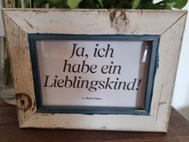 Bilderrahmen aus altem Bauholz – Postkartenformat