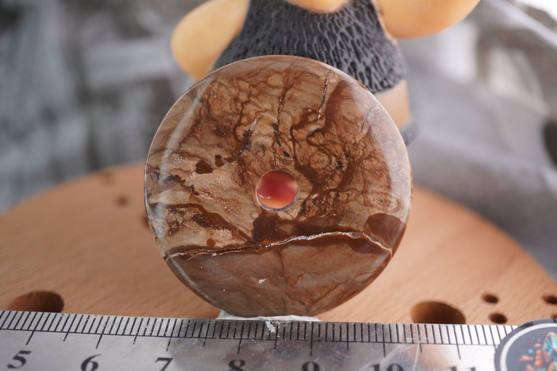 Mineralien & Heilsteine: Landschaft Jasper Pi Scheibe  ca40mm    ab  1.-     Räumung – Neu und originalverpackt aus Eschenbach SG von topstone 1