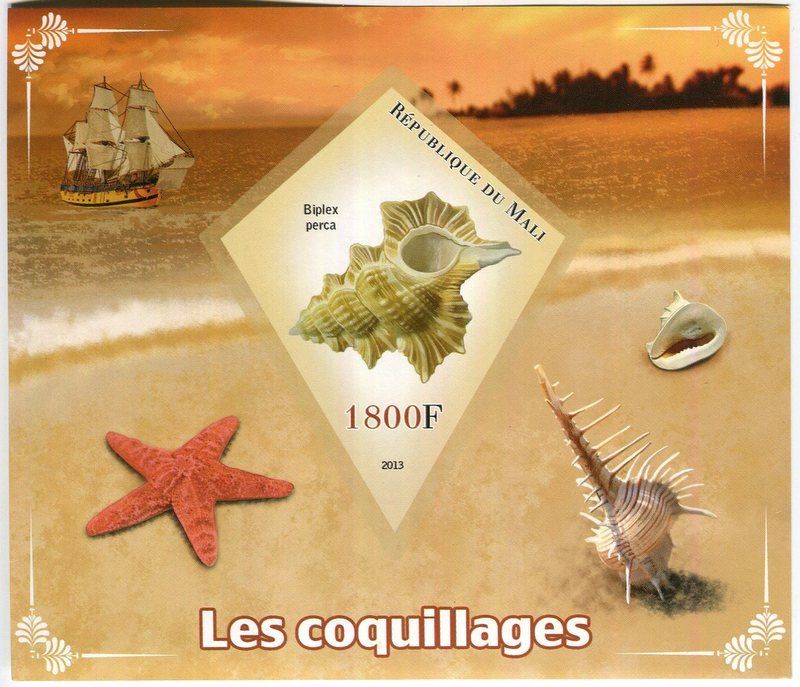Tutti i francobolli: Block "Muscheln". Mali – Nuovo e nell'imballaggio originale da Basel venduto da Butsch5