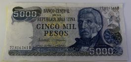 Argentinien 5000 Pesos