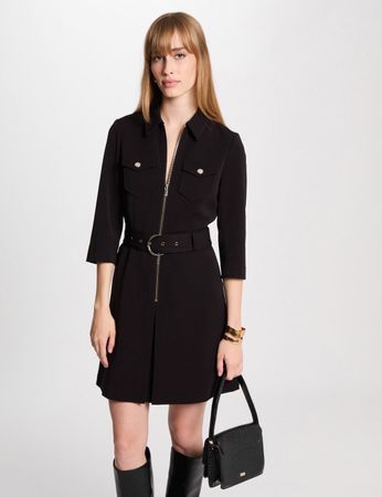 robe de saison noir marque MORGAN taille 44 pour femme
