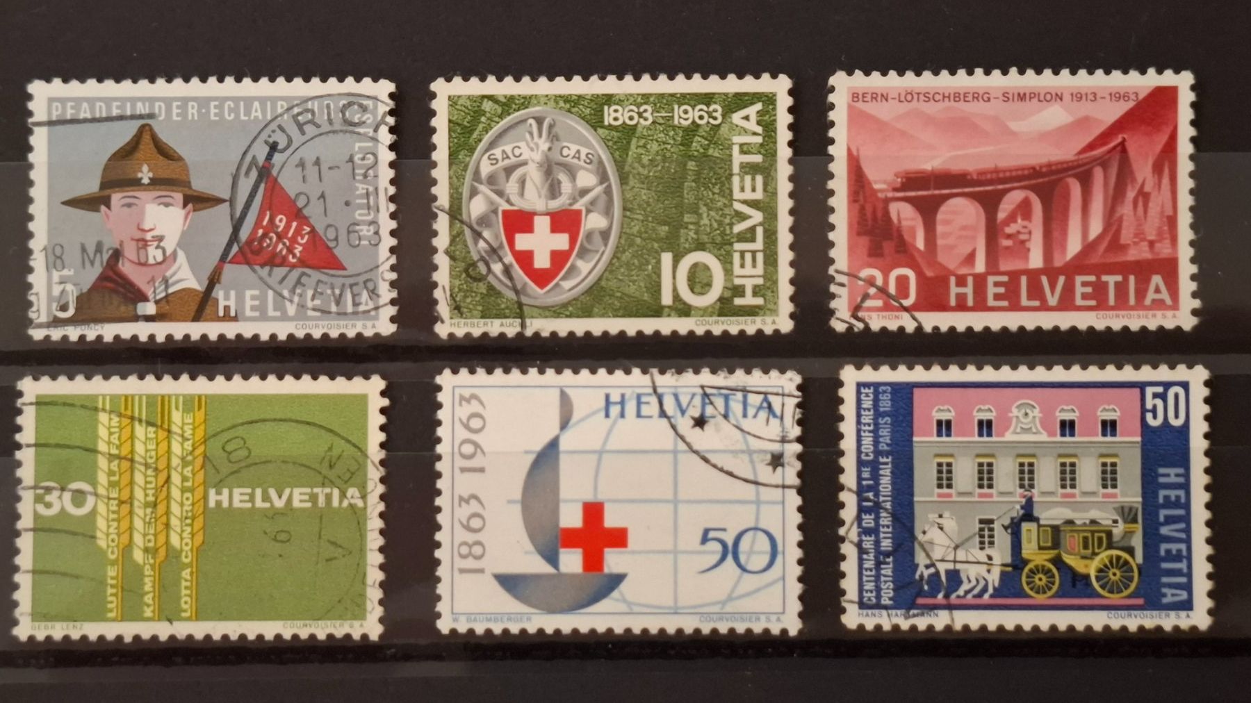 Tutti i francobolli: Werbemarken Serie 1963 komplett – Usato da Steinmaur venduto da profitec01