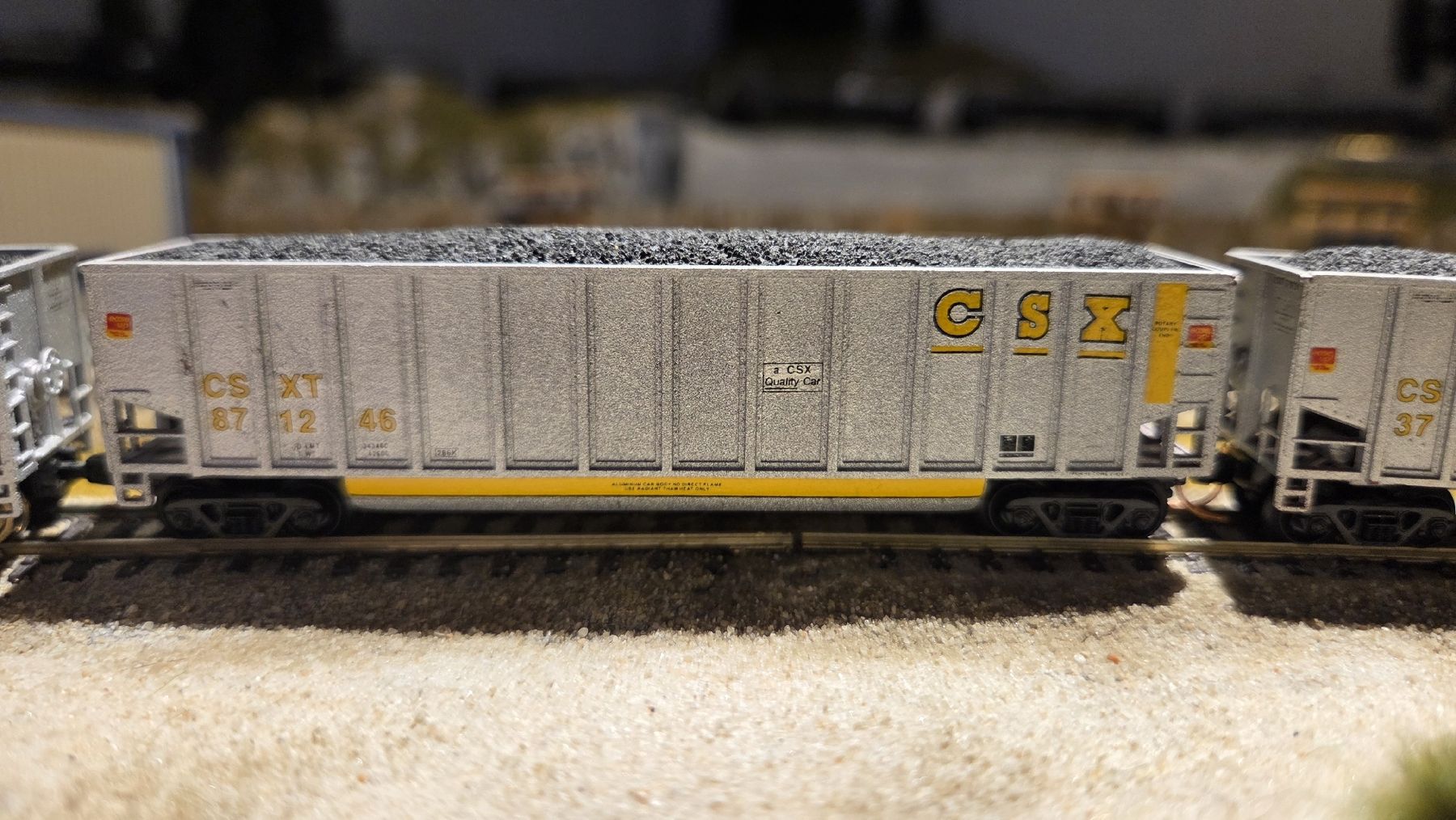 Modellini di ferrovie: 3x coalporter CSX – Usato da Goumoens-la-Ville venduto da nsbourquin 3