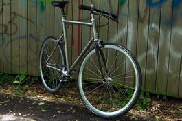 Perfect titanium city bike single-speed