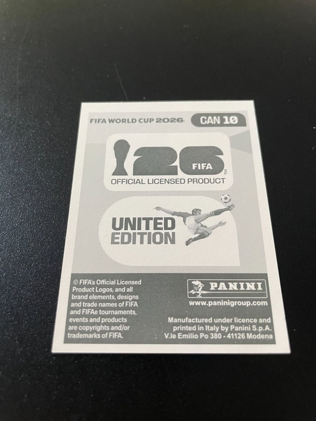 Panini Carte collezionabili: FIFA WM 2026 Sticker CAN 10 – Usato da Fahrwangen venduto da Venez 1