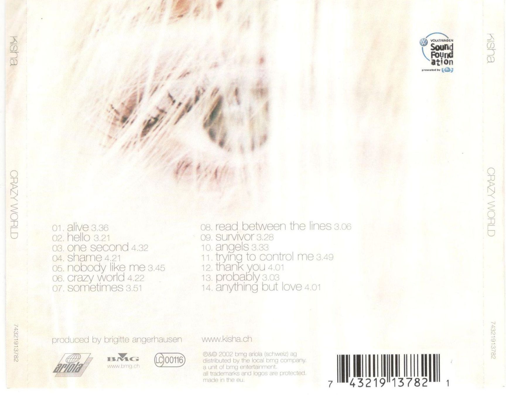 CD: Kisha CD Crazy World – Usato da St. Margarethen TG venduto da Smiley-Face 1