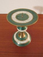 Schöner Kerzenständer aus Messing, Perlmutt (Höhe 15cm)