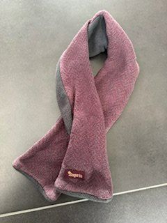 ESPRIT Kinderschal grau/dunkelrot 70cm