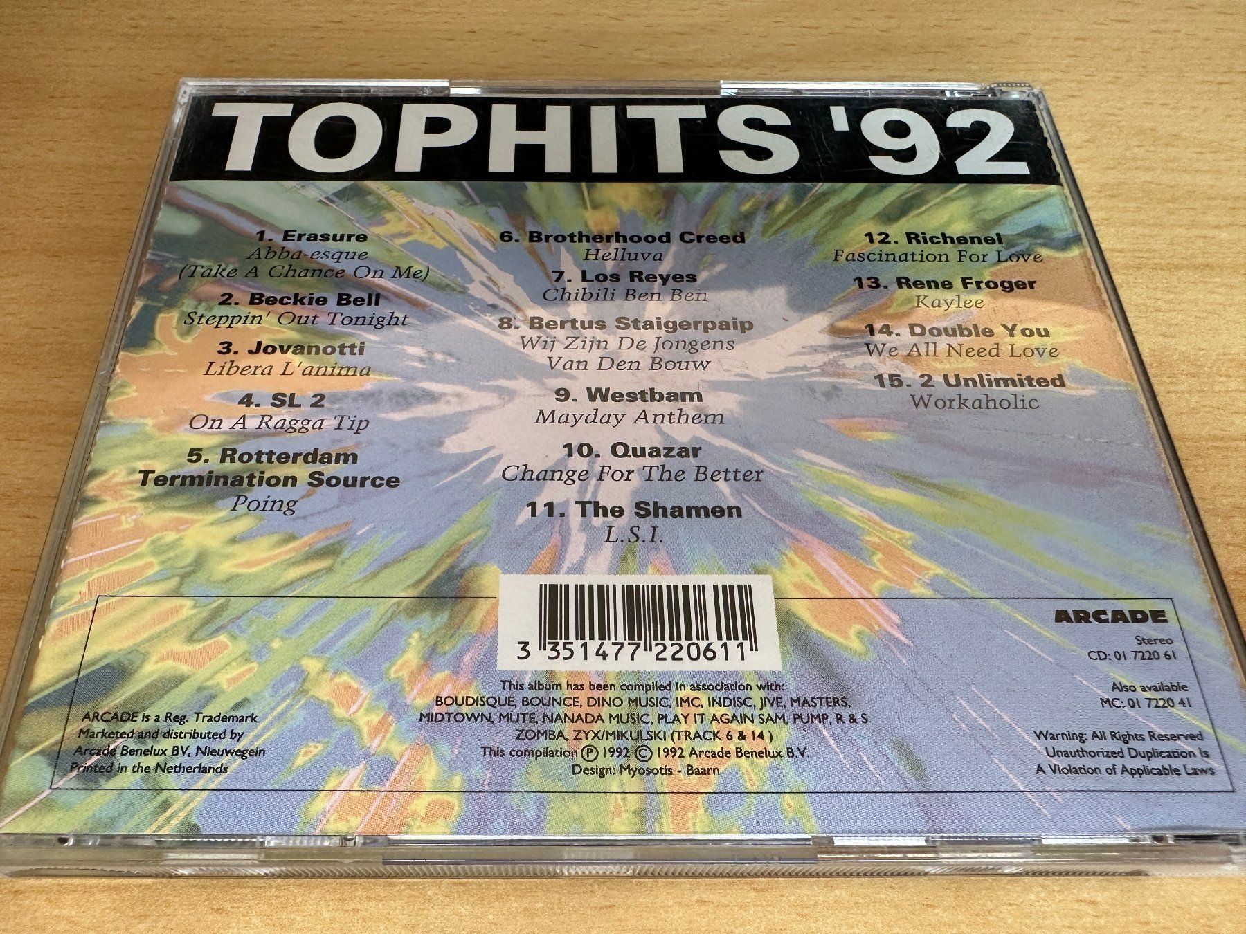 CD: Various – Tophits '92 • Part 2 – Usato da Rikon im Tösstal venduto da Alpenmutz 1