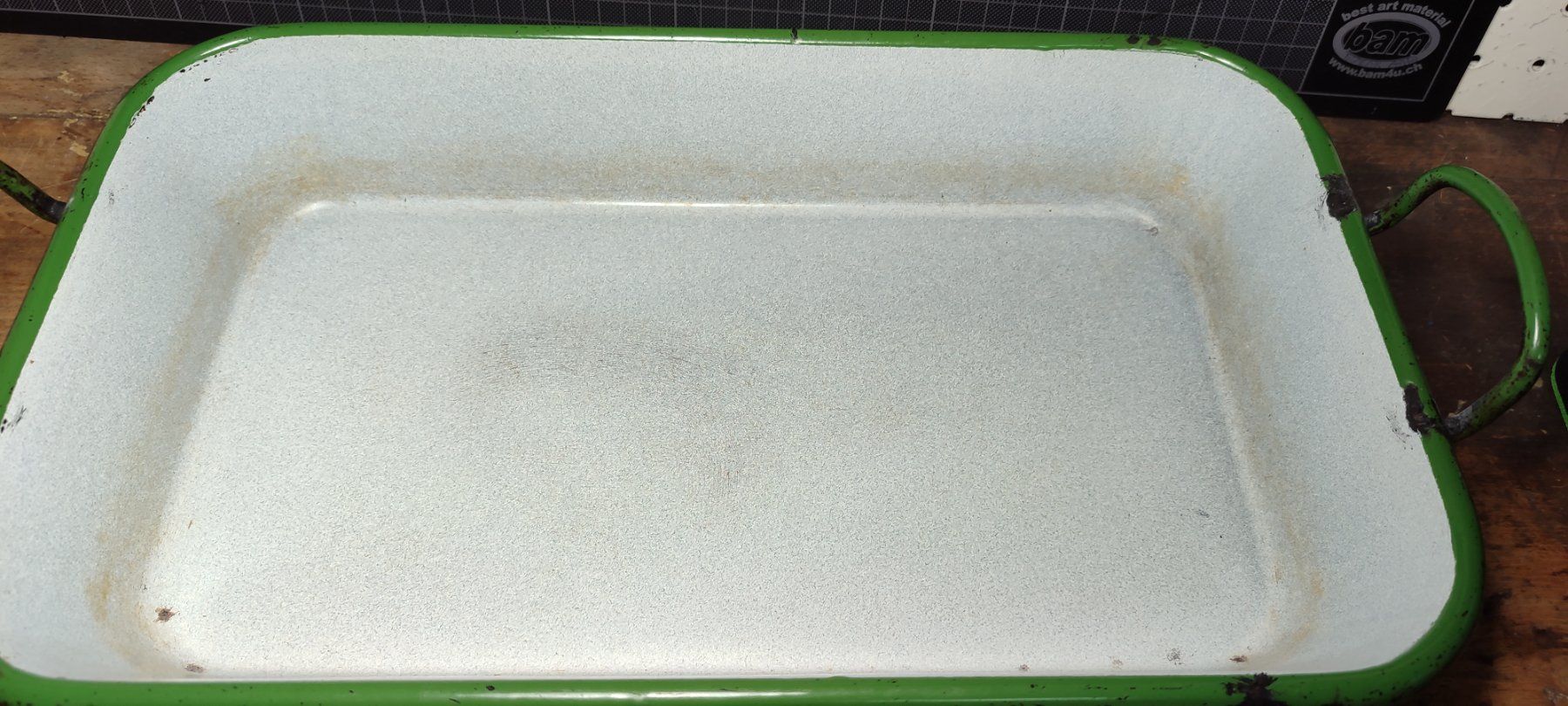 Backformen: Wunderschöne alte Auflaufform emailiert – Gebraucht aus Gelterkinden von MYSTOREFORYOU4460 3