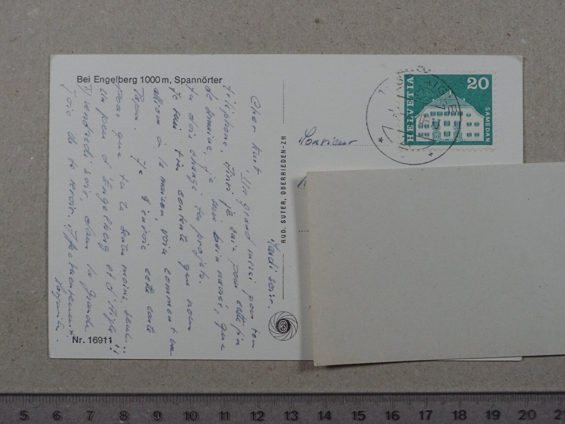 Cartoline postali: Engelberg, 1970 – Usato da Lenzburg venduto da fh1 1