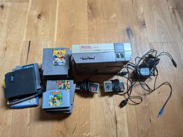 Nintendo NES Konsole mit 2 Controllern und vielen Spielen