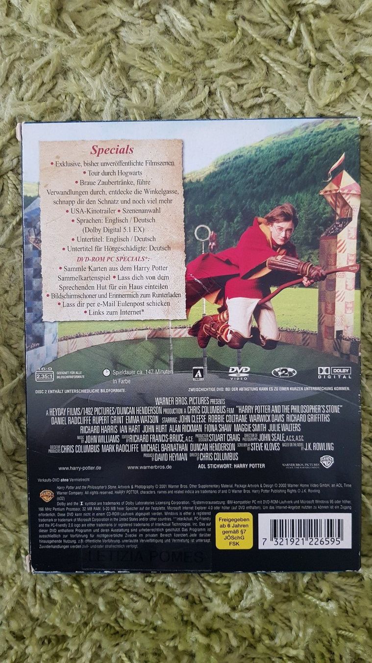 Tutti i DVDs: Harry Potter und der Stein der Weisen – Usato da Dornach venduto da Letizia1987 1