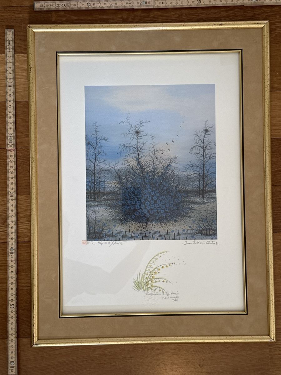 Posters & Illustrations: Kunstdruck Winterlandschaft signiert – D'occasion à Winterthur par Greenlifestyle