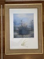Kunstdruck Winterlandschaft signiert