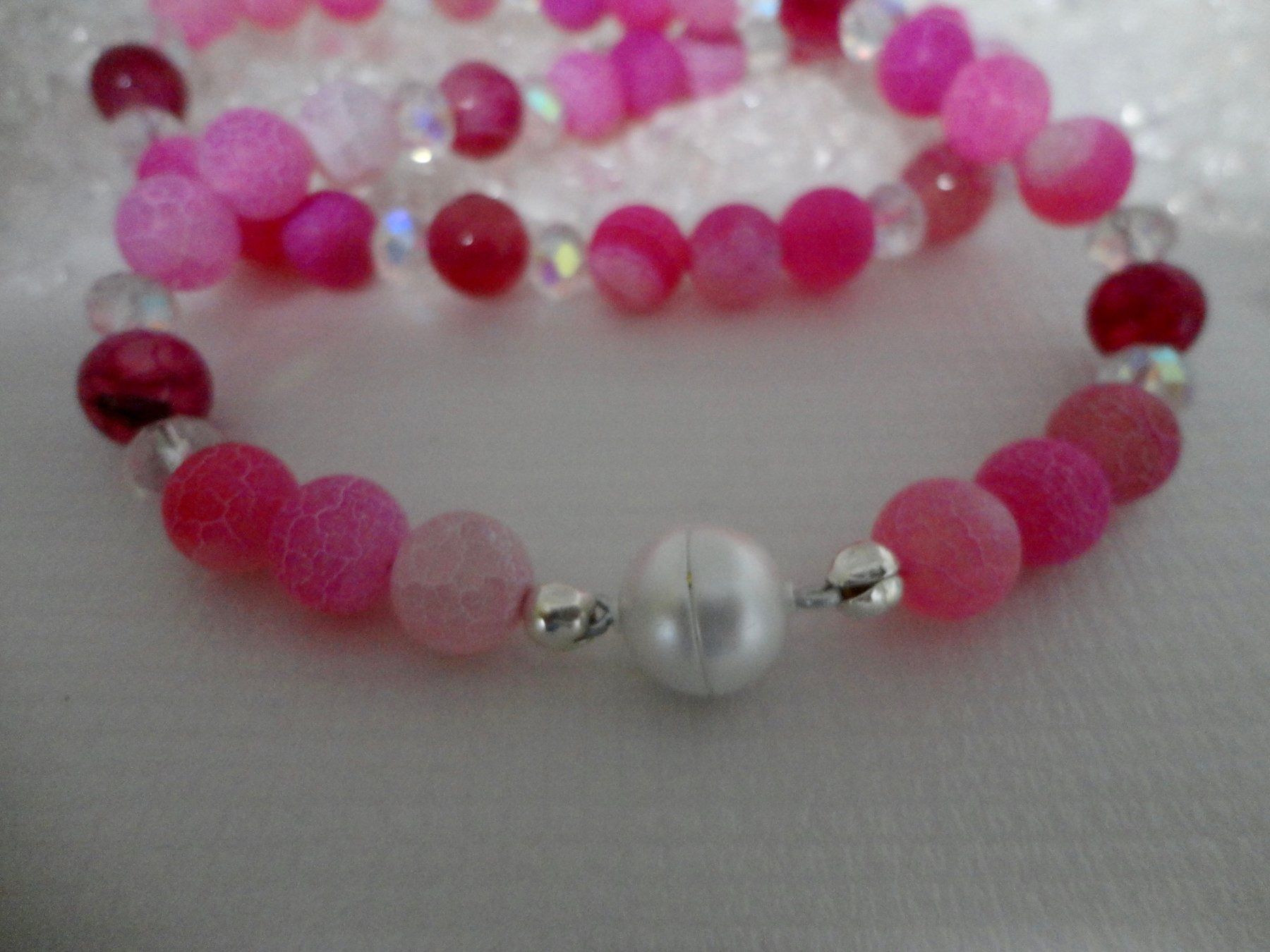 Ketten: Halskette Achat/ Tschechischer-Kristall. – Neu (gemäss Beschreibung) aus Biberist von tl-schmuck 3