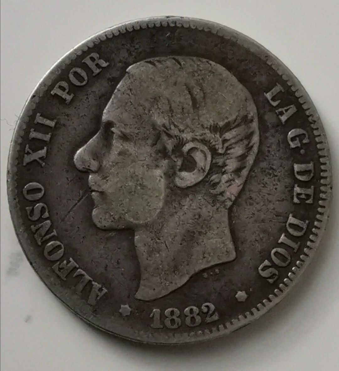 Tutti le monete: 2 Pesetas 1882 Spanien Silber – Usato da Zürich venduto da turbopuz
