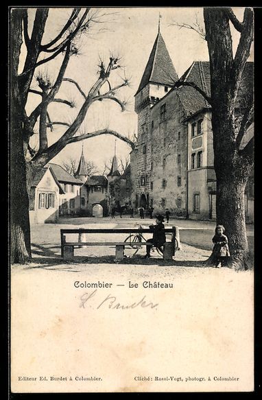 Cartes postales: AK Colombier, Le Château – D'occasion à Berlin par bartko-reher