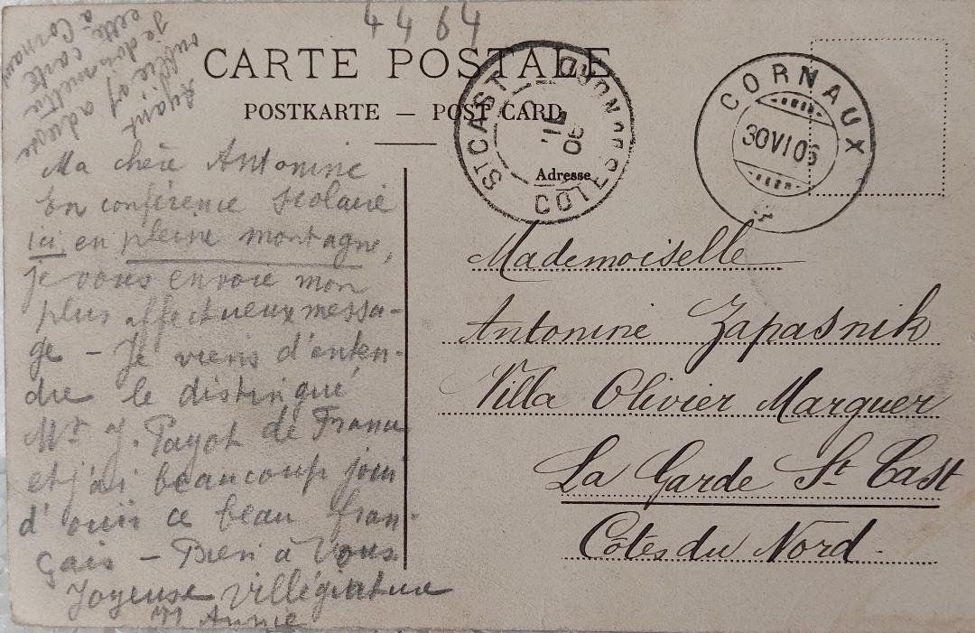 Cartoline postali: GORGES  DE  L'AREUSE  -  1906 – Usato da Delémont venduto da Domdom1 1