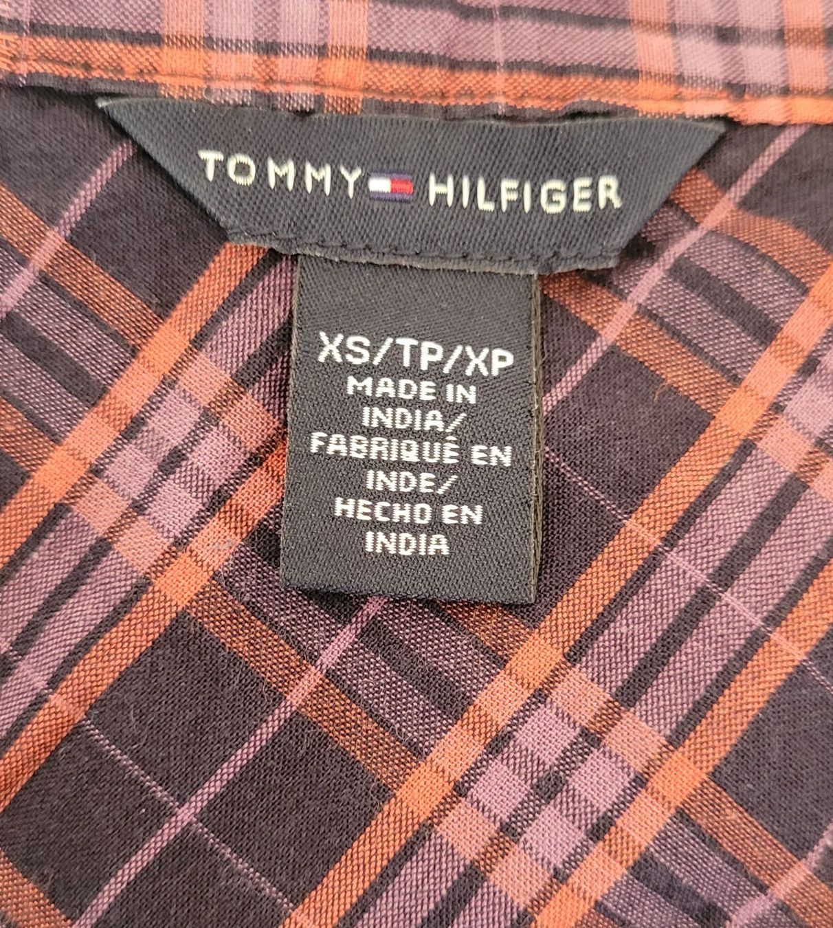 Tommy Hilfiger Blusen: Tommy Hilfiger Kurzarm Bluse Gr. XS Karo – Gebraucht aus Füllinsdorf von Sunnebliemli7 4