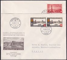 1942, Luxus-Briefe mit B15+B16 P.Patria (GENF +FORCH) 300.-+