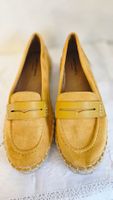 Halbschuhe Gr. 38 Loafer Gelb Ashton Aubry Stoff