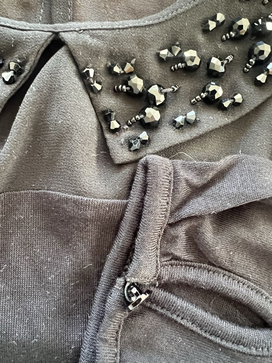 Esprit Tops: Blouse Esprit col orné de perles – Neu (gemäss Beschreibung) aus Servion von sap_w8wg 3