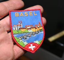 VINTAGE Badge BASEL Stadt nos ST. GALLER STICKEREI