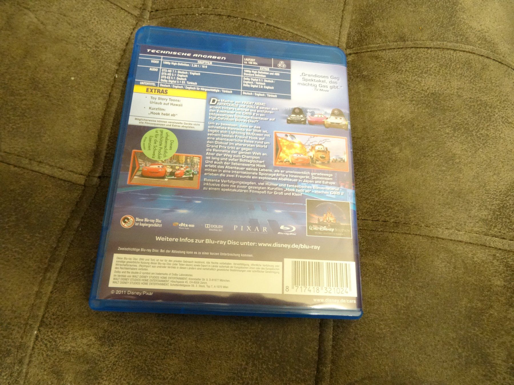 Tutti i DVDs: Cars 2 BLU-RAY – Usato da Olten venduto da Disc-Verkauf 2