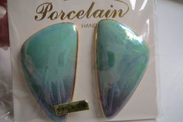 Porzellan Ohrclips