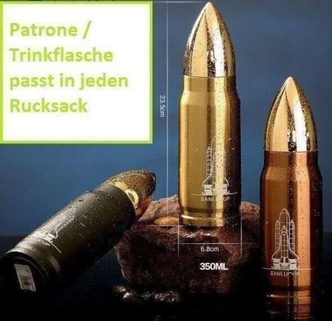 Borracce & Thermos: Thermosflasche  Gold oder Schwarz ca 5dl – Nuovo e nell'imballaggio originale da Arth venduto da 100i 5
