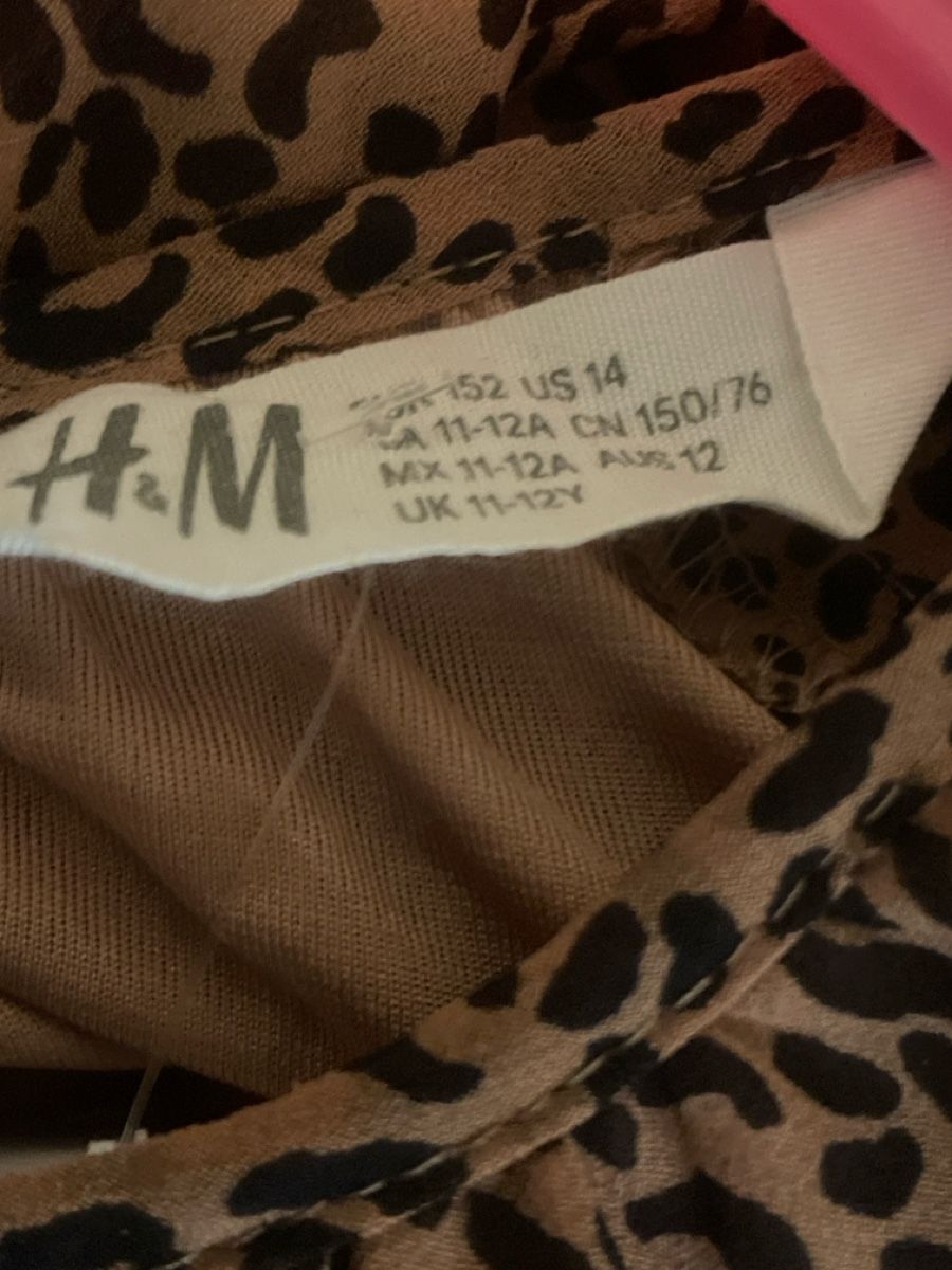 H&M Vestiti & Gonne: Luftiges H&M Kleid, Gr. 152, Leopard Print, Neu – Nuovo (secondo la descrizione) da Obergerlafingen venduto da cabo4 2