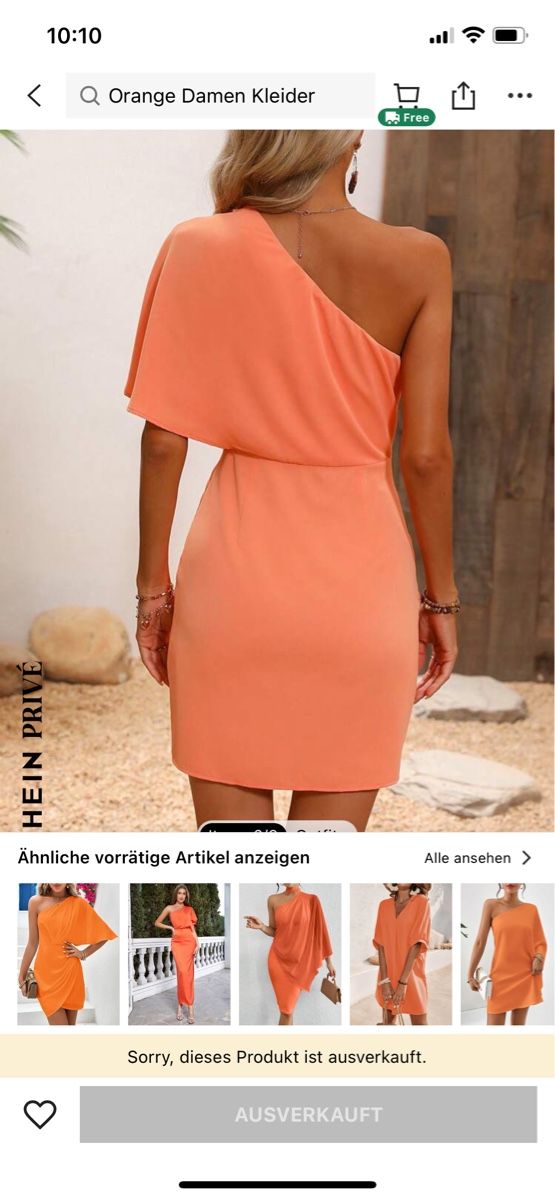 Shein Vestiti: Oranges Mini Kleid von Shein, Gr. S – Nuovo (secondo la descrizione) da Arbon venduto da llaauraa 2
