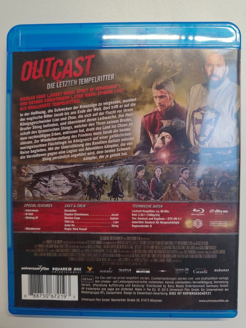 Tutti i DVDs: Outcast: Die letzten Tempelritter – Usato da Liestal venduto da Kratzilla 2