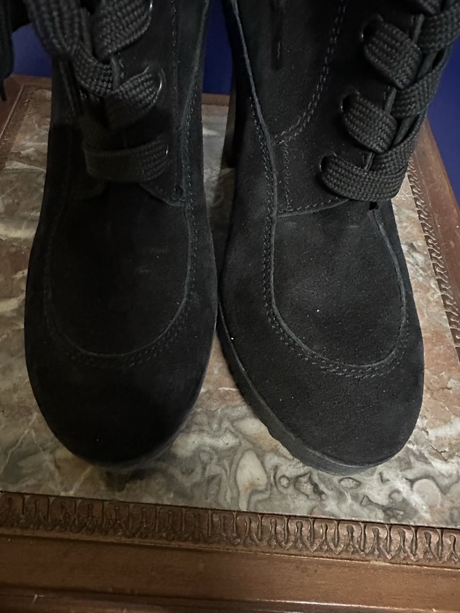 Hogan Chaussures femmes: Bottines hauts talons HOGAN, daim noir taille 37. – D'occasion à Genève par Tom6 4