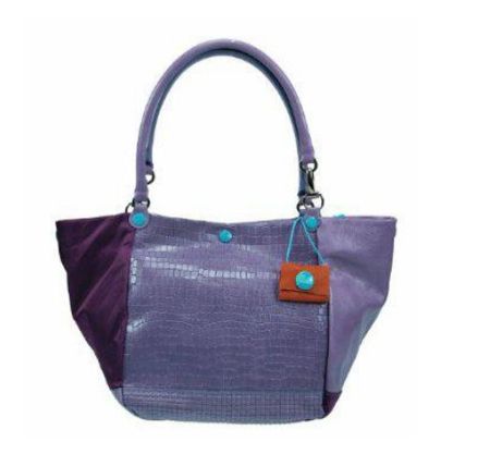 Tolle "Gabs" Echtledertasche Viola in lila/flieder