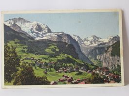 Wengen , Jungfrau & Breithorn  1954