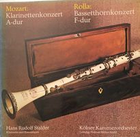 Mozart – Klarinettenkonzert/Rolla - Bassetthornkonzert (LP)