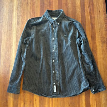Carhartt WIP Herren Cordhemd, Dunkelgrau, Grösse L
