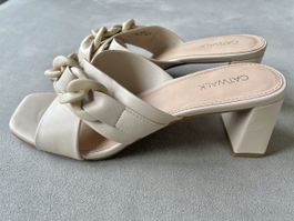 Elegante Sandale, beige, 39