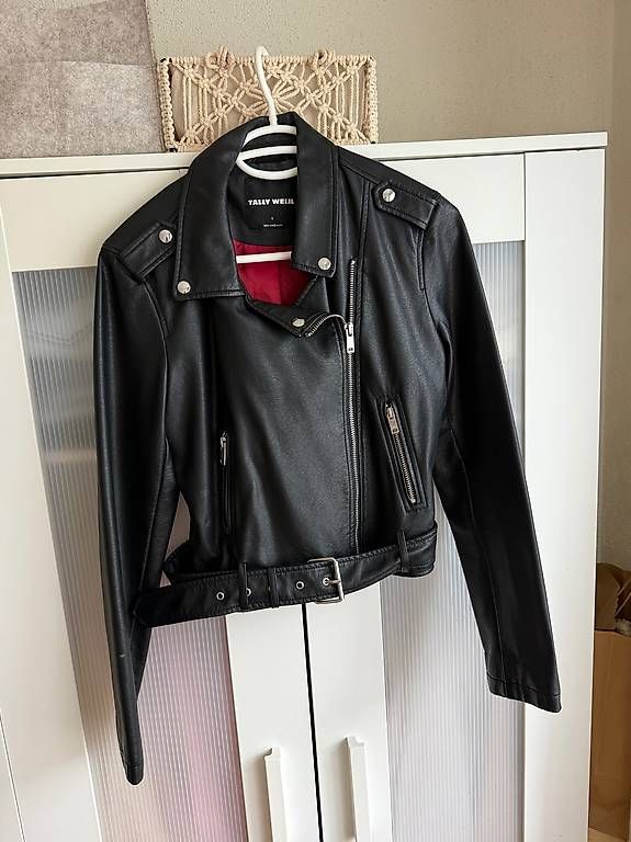 Jacken: Lederjacke schwarz, Gr. S – Gebraucht aus brunnen von sarucia81 1
