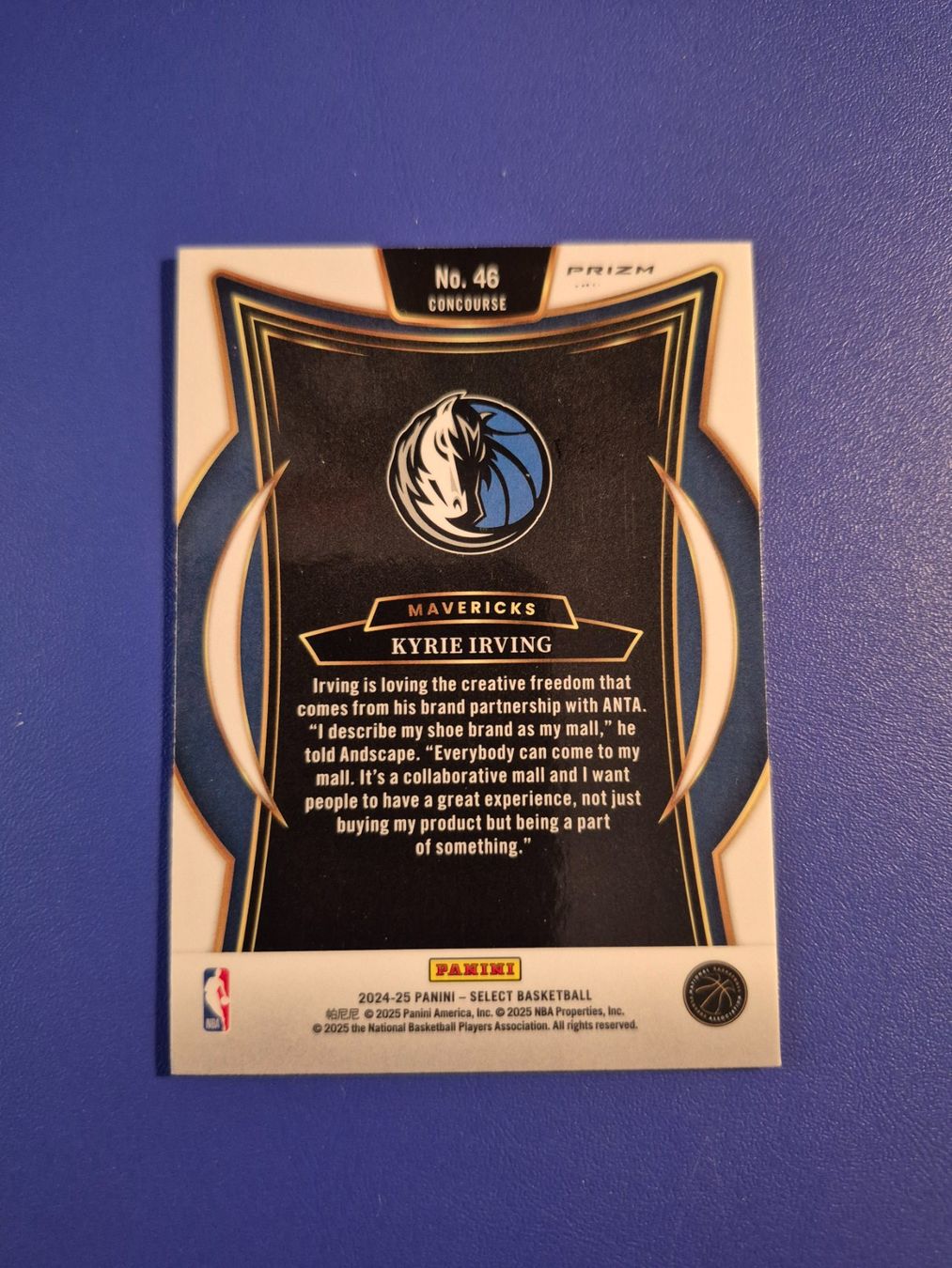 Panini Carte collezionabili: NBA Kyrie Irving Dallas Mavericks – Usato da Treiten venduto da Sauber73 1