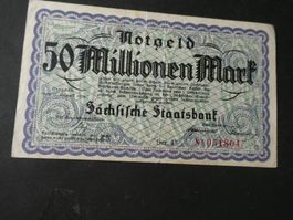 Sachsen 1923,  50 Millionen Mark