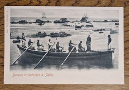 Barque et bateliers à Jaffa